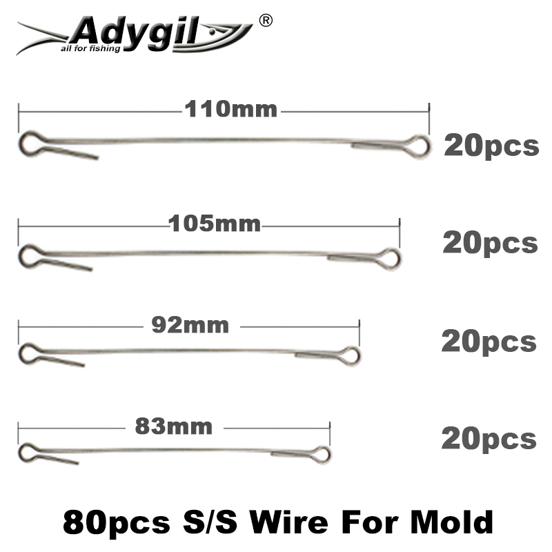 Adygil Diy Vissen 80 Pcs S/S D - Fishing Lure Jig recensie en prijs